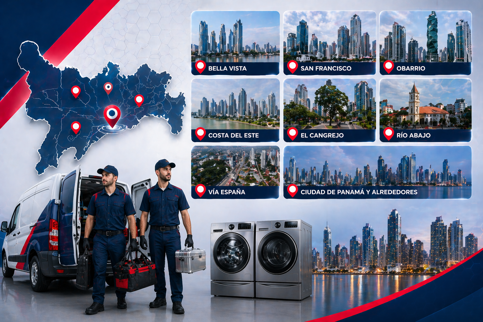 reparacion de lavadoras y secadoras frigidaire Panamá