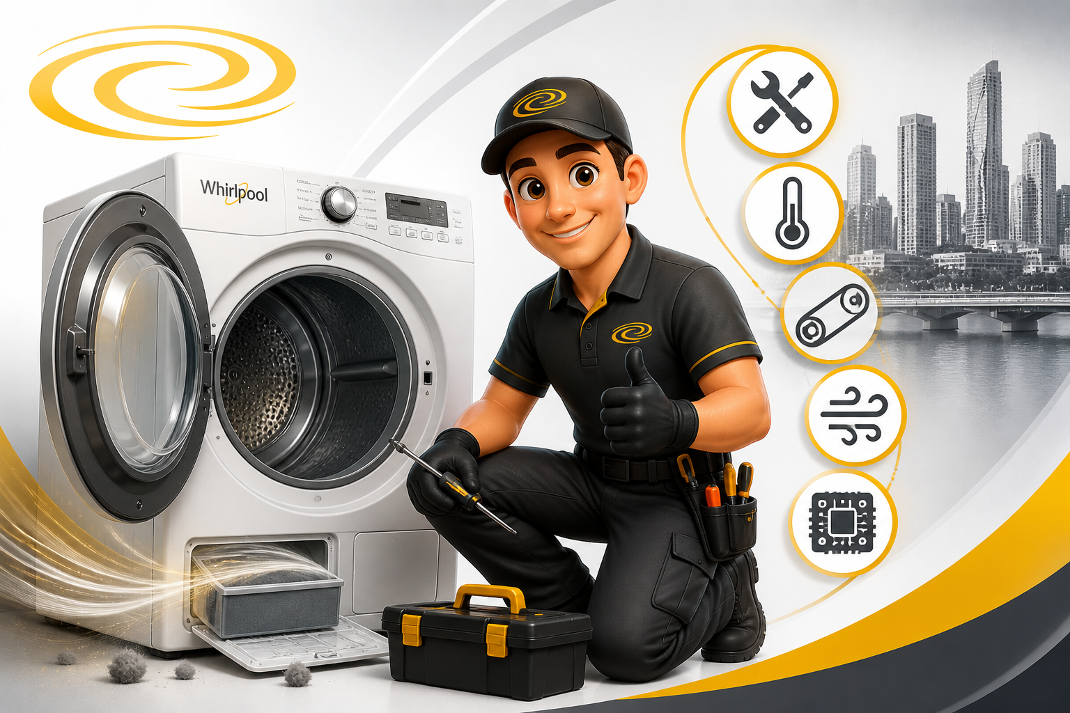 reparación de secadores Whirlpool Panamá